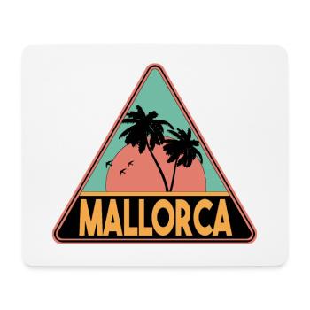 Dreieck Palmen Mallorca - Mousepad (Querformat) - Weiß - Vorne