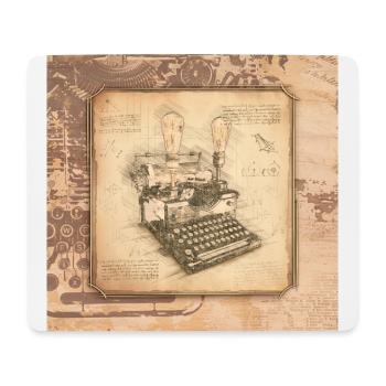 Vintage Art for Authors & Writers - Mouse Pad (horizontal) - white - Front