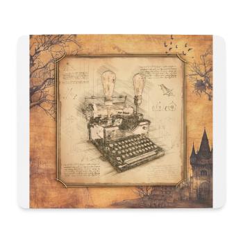 Vintage Art for Authors & Writers - Mouse Pad (horizontal) - white - Front