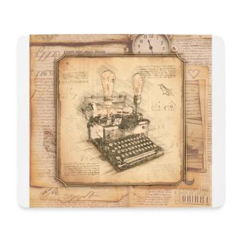 Vintage Art for Authors & Writers - Mouse Pad (horizontal) - white - Front