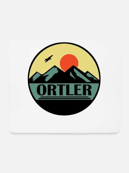 Ortler - Mousepad (Querformat) - Weiß