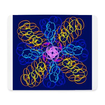 doodle flower - Mouse Pad (horizontal) - white - Front