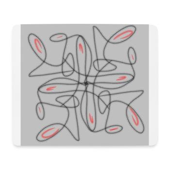Twisted lines - Mouse Pad (horizontal) - white - Front