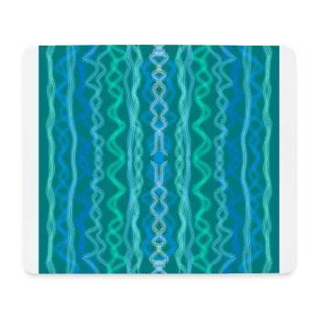 Blaue Wellen - Mousepad (Querformat) - Weiß - Vorne
