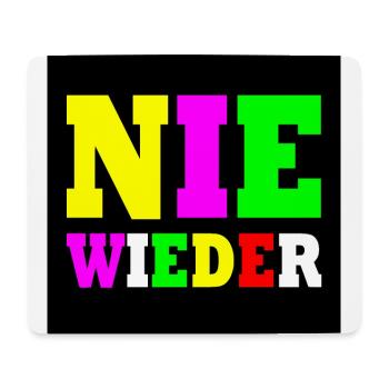 Never again - Mouse Pad (horizontal) - white - Front