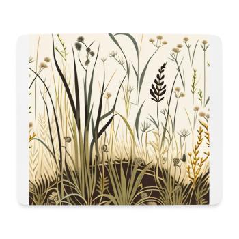 Wildblumenwiese - Mousepad (Querformat) - Weiß - Vorne