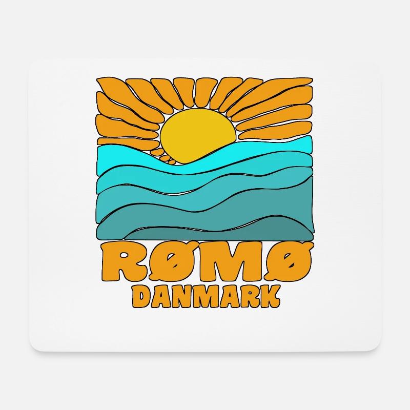 Romo Römo - Mousepad (Querformat) - Weiß