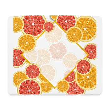 Grapefruit Orange Window - Mouse Pad (horizontal) - white - Front