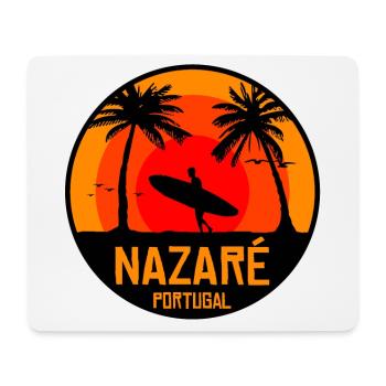 Nazare Portugal Surfen - Mousepad (Querformat) - Weiß - Vorne