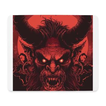 Colère de Krampus - Tapis de souris (format paysage) - blanc - Devant