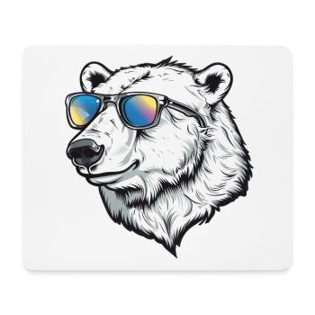 Polar Bear Funny Summer Sun - Mouse Pad (horizontal) - white - Front