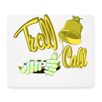 TROLL CALL - Mouse Pad (horizontal) - white - Front