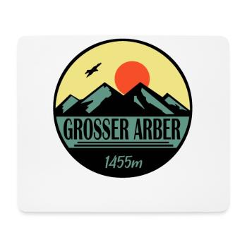 Großer Arber - Mousepad (Querformat) - Weiß - Vorne