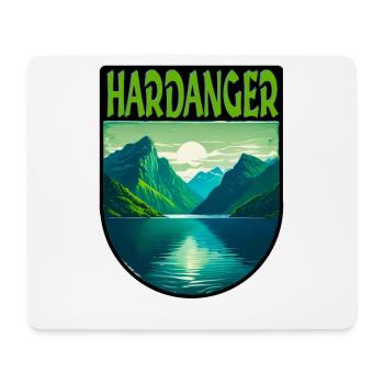 Hardanger - Tapis de souris (format paysage) - blanc - Devant