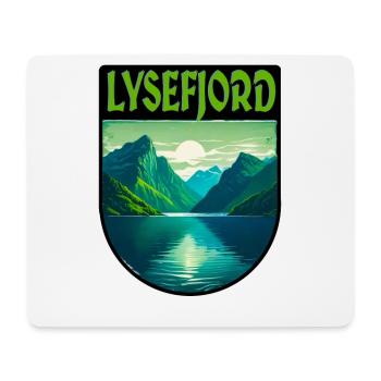 Lysefjord Norwegen - Mousepad (Querformat) - Weiß - Vorne