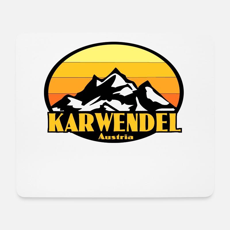 Karwendel - Mousepad (Querformat) - Weiß