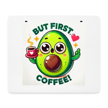 Funny Avocado Coffee Lover Shirt - Mouse Pad (horizontal) - white - Front