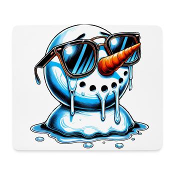 Melting Snowman with Cool Shades - Mouse Pad (horizontal) - white - Front