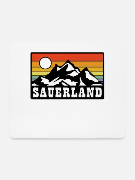 Sauerland - Mousepad (Querformat) - Weiß