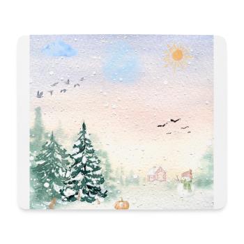 Winter Wonderland Snowy Landscape - Mouse Pad (horizontal) - white - Front