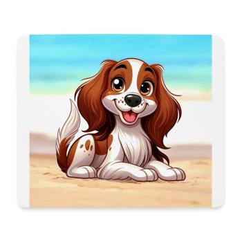 Brittany Spaniel 2 - Mouse Pad (horizontal) - white - Front