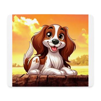 Brittany Spaniel 3 - Mouse Pad (horizontal) - white - Front