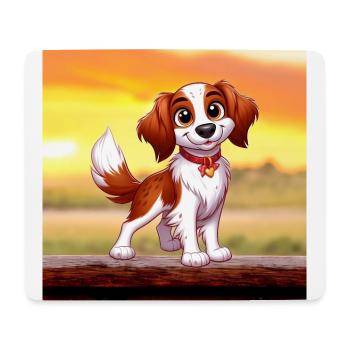 Brittany Spaniel 6 - Mouse Pad (horizontal) - white - Front