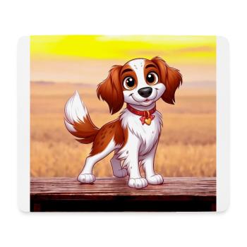 epagneul breton 7 - Tapis de souris (format paysage) - blanc - Devant