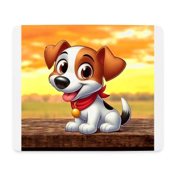 Foxterrier 4 - Mousepad (Querformat) - Weiß - Vorne
