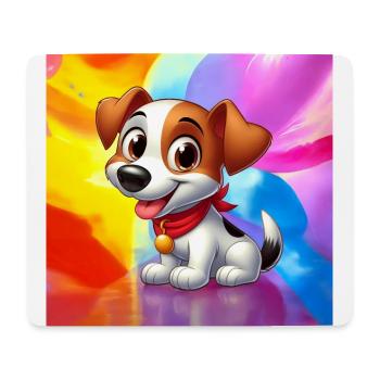 fox terrier 5 - Tapis de souris (format paysage) - blanc - Devant