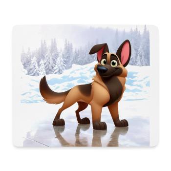 Malinois 2 - Mousepad (Querformat) - Weiß - Vorne