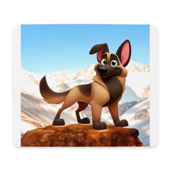malinois 5 - Tapis de souris (format paysage) - blanc - Devant