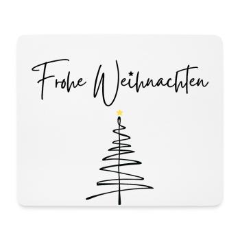 Frohe Weihnachten - Mousepad (Querformat) - Weiß - Vorne