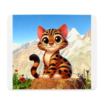 Bengalen 15 - Mousepad (Querformat) - Weiß - Vorne
