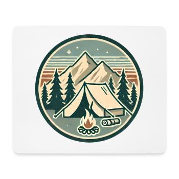 Vintage-Abzeichen für Bergabenteuer - Mousepad (Querformat) - Weiß - Vorne