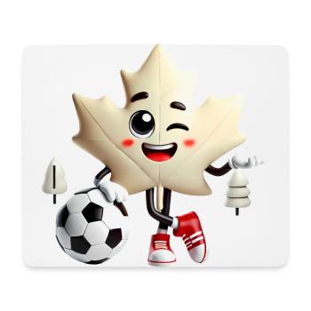 Kanada Maple Leaf Fußball Maskottchen - Mousepad (Querformat) - Weiß - Vorne