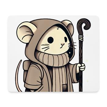 Adventurer Mouse in Hooded Cloak - Mouse Pad (horizontal) - white - Front