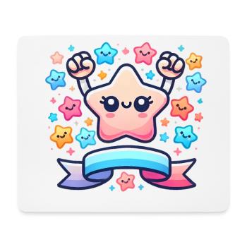 16 Jahre Awesome Star Celebration - Mousepad (Querformat) - Weiß - Vorne