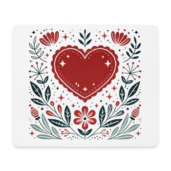Soulmates von Destiny Romantic Heart - Mousepad (Querformat) - Weiß - Vorne