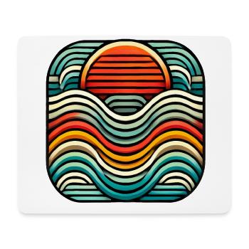 Retro Social Club Design - Mouse Pad (horizontal) - white - Front