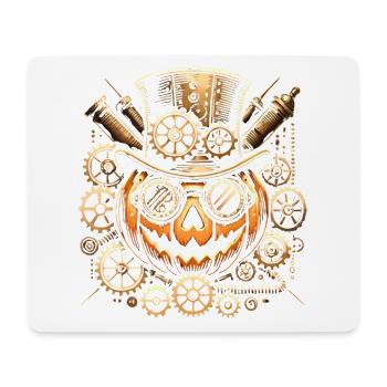 Steampunk Pumpkin Halloween Gear - Mouse Pad (horizontal) - white - Front