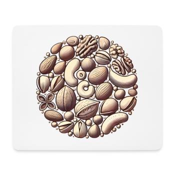 ONLY NUTS Fun Nut Lovers Design - Mousepad (Querformat) - Weiß - Vorne