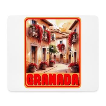 Grenade, Andalousie - Tapis de souris (format paysage) - blanc - Devant
