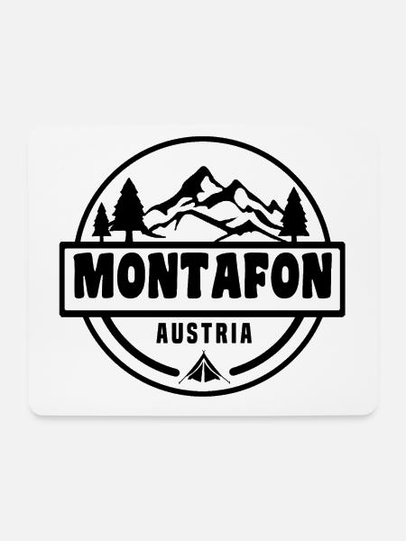 Montafon - Mousepad (Querformat) - Weiß