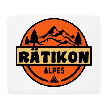 Rätikon - Mousepad (Querformat) - Weiß - Vorne