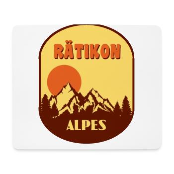 Rätikon - Mousepad (Querformat) - Weiß - Vorne