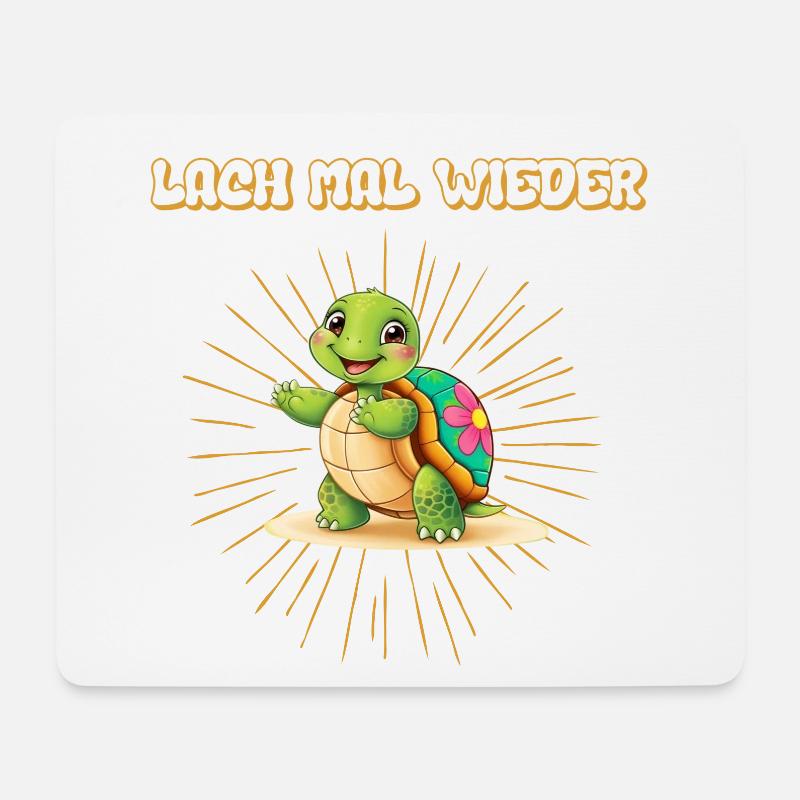 Lach mal wieder - Mousepad (Querformat) - Weiß