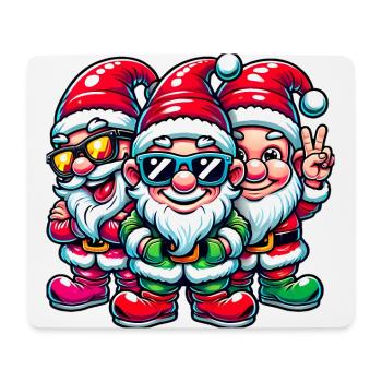 Ill Be Gnome for Christmas Design - Mouse Pad (horizontal) - white - Front