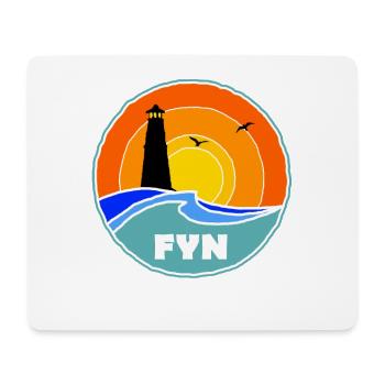 Phare de Fyn, Danemark - Tapis de souris (format paysage) - blanc - Devant