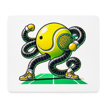 Rendez-vous sur le court de tennis Jeu de mots TShirt - Tapis de souris (format paysage) - blanc - Devant